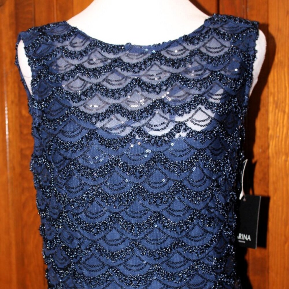 Pretty blue sequin top